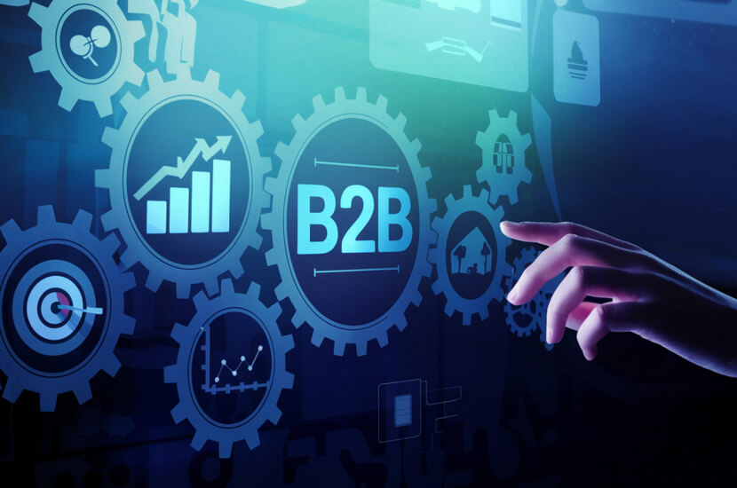 B2B social media marketing team