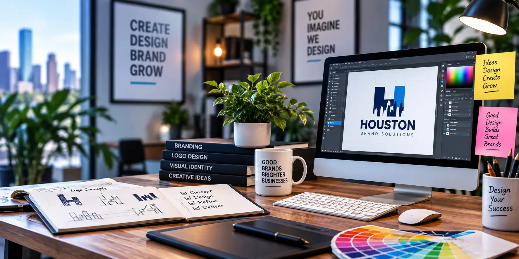 Logo and graphic design services in Houston